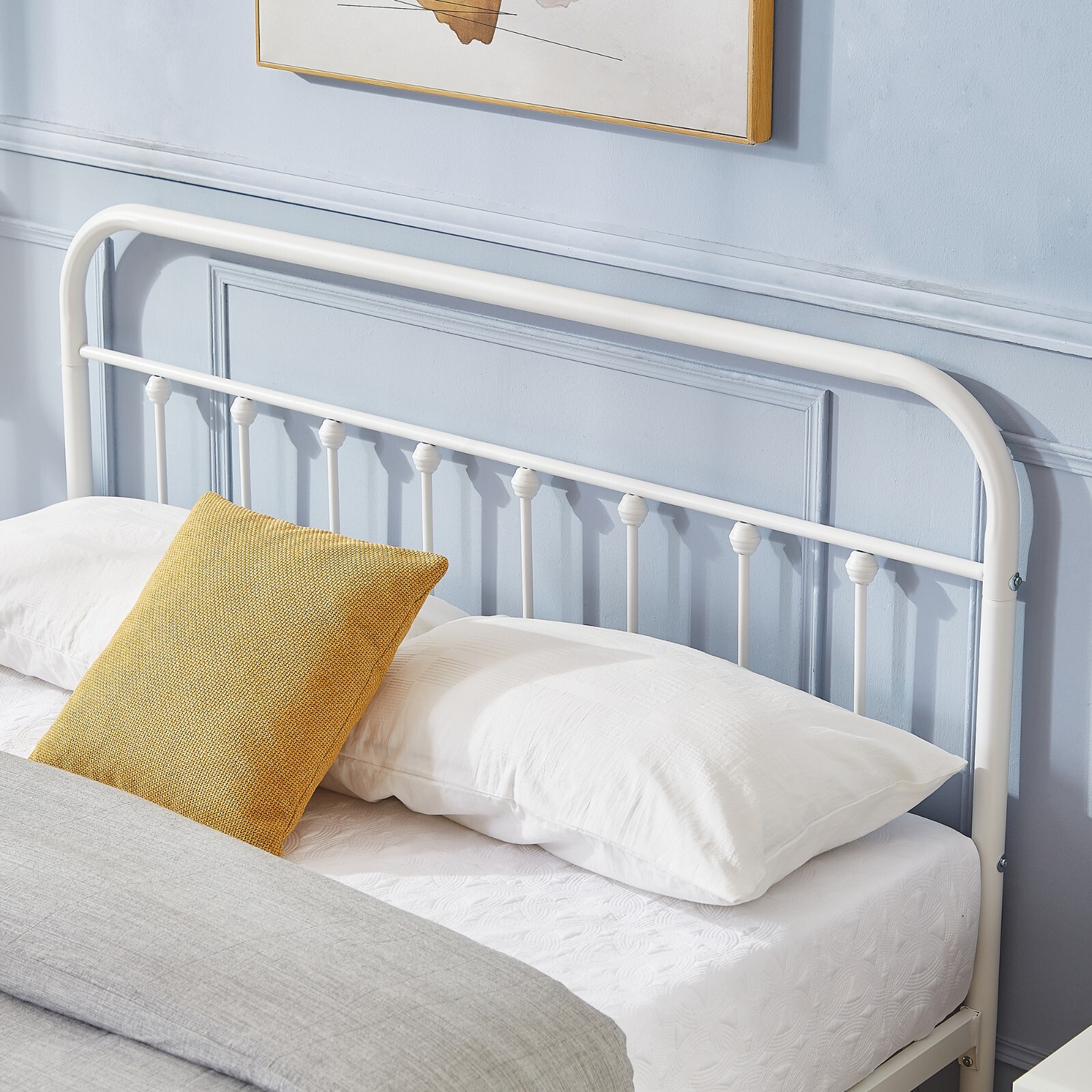 Twin/Full/Queen Platform Metal Bed Frame with Headboard and Footboard