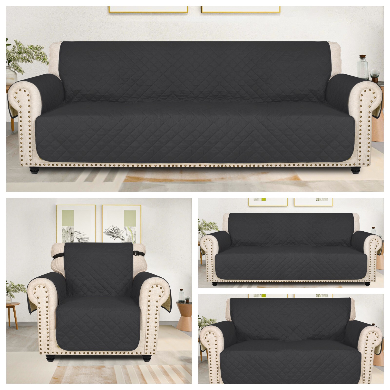 1/3/4Seater Sofa Cover Couch Slipcovers Pet Dog Sofa Mat Furniture Protector