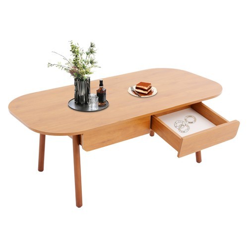 Max 220lbs Coffee Table W/Storage for Living Room Modern Coffee Table W/Drawer