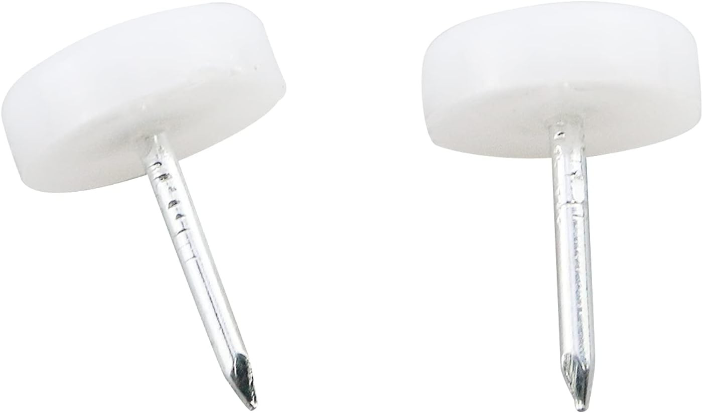 100-Pack 5/8″ Dia. Nylon Slider Glides Nail-On Furniture Table Chair Sofa Feet L