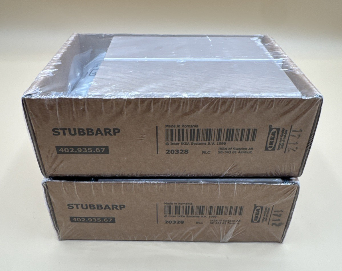 Ikea STUBBARP Leg Walnut Effect Light Gray 402.935.67 (Pack of 4) NEW for BESTA
