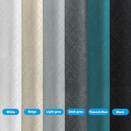 Room Divider Curtains Totalout Privacy Curtain 100″W x 84″L (Pack of 1) Black