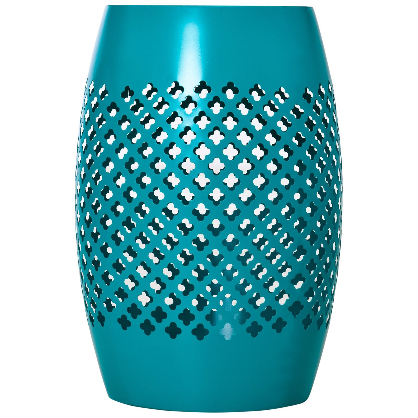 Lightweight 18″ H Side Table, 12.5″ Round Top, Blue, Rust Resistant