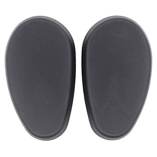 Black Pair Oval Running Board End Caps for Dodge Ram 1500 2500 3500 4500 5500
