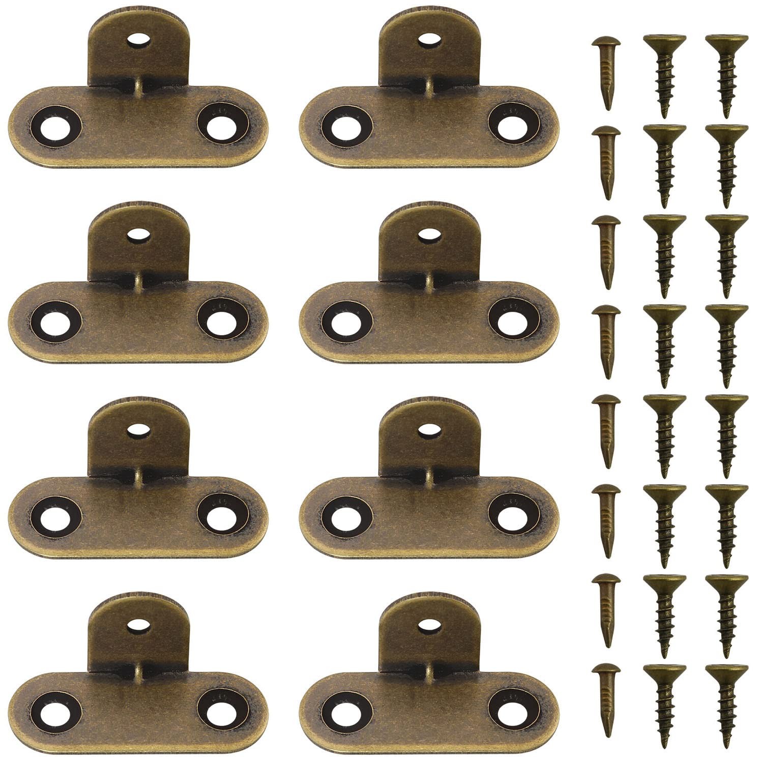 8PCS 90 Degree Copper Corner Metal Corner Brackets Furniture Corner Protector…