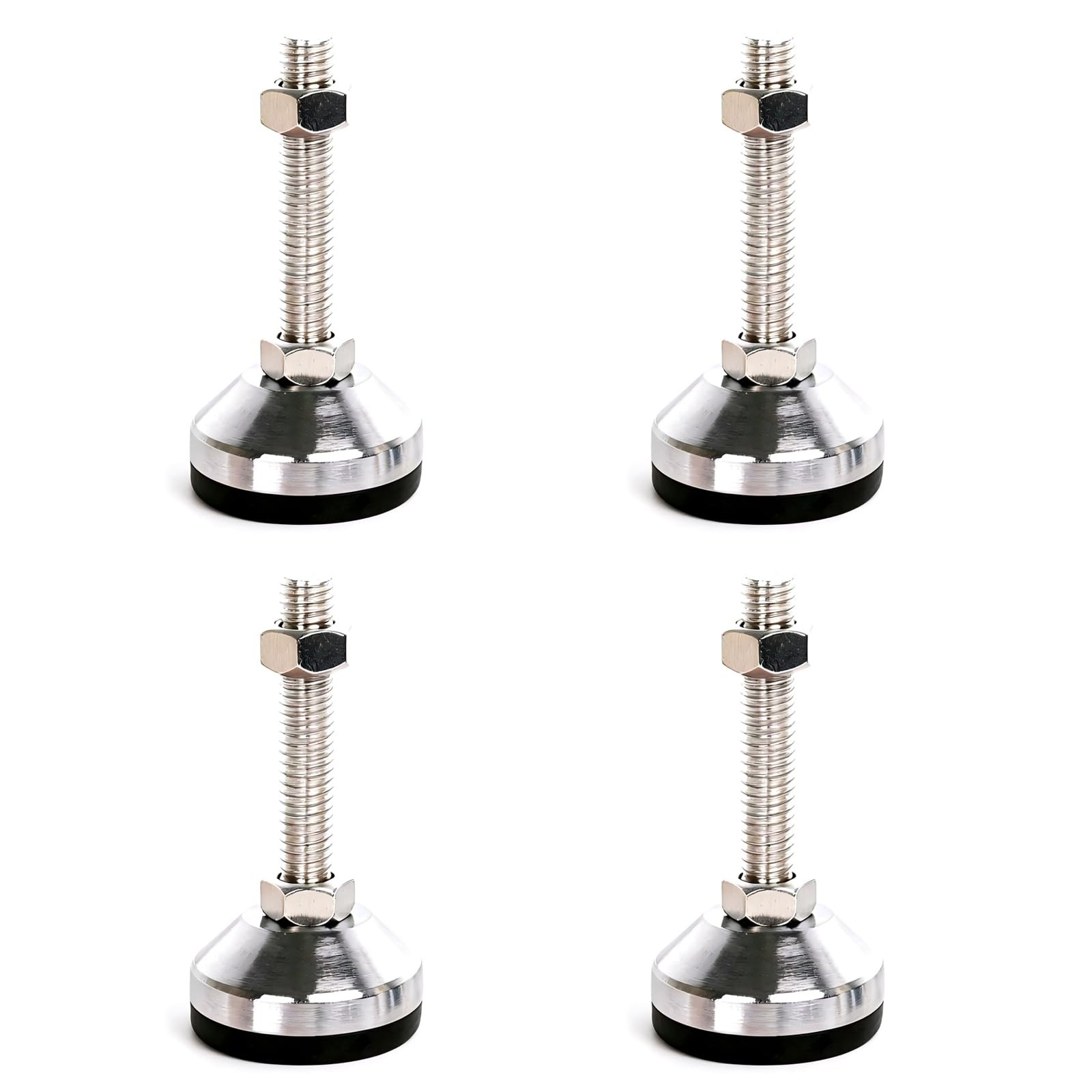 Cabinet Leveling Feet 2.36″ Dia M12 Thread 2000 Lb Capacity – Adjustable Height