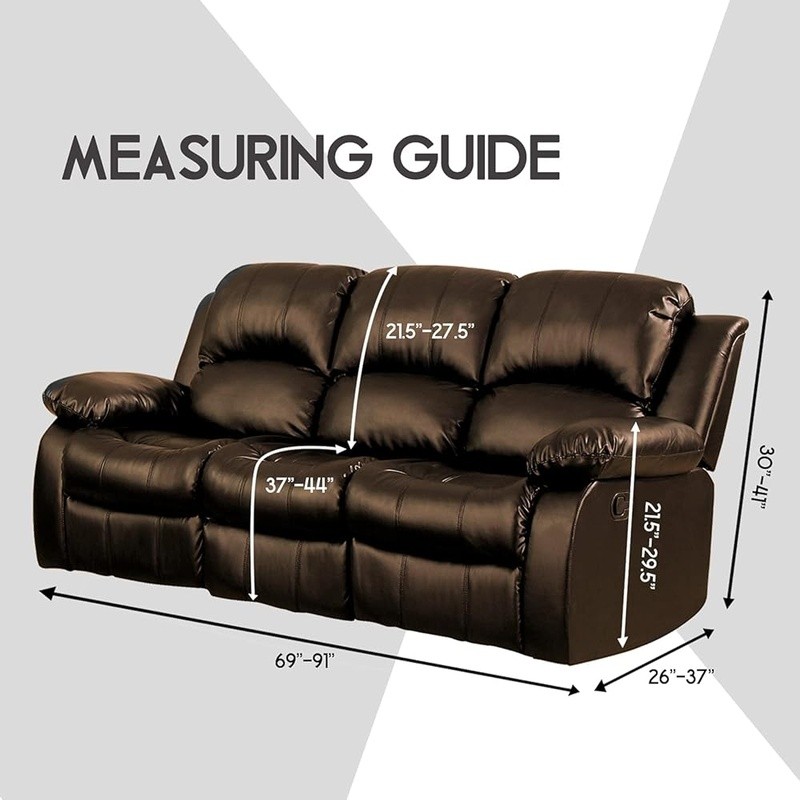 Patented Velvet 3 Seater Reclining Sofa Cover Non Slip Protector Easy Care New