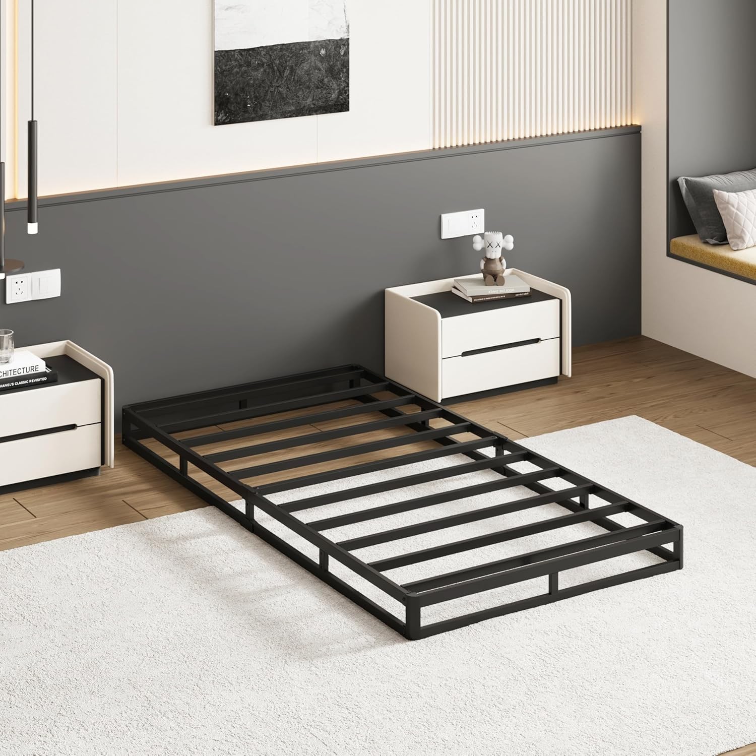 Twin Box Spring 5 Inch Box Spring for Twin Bed, 2000lbs Heavy Duty Metal