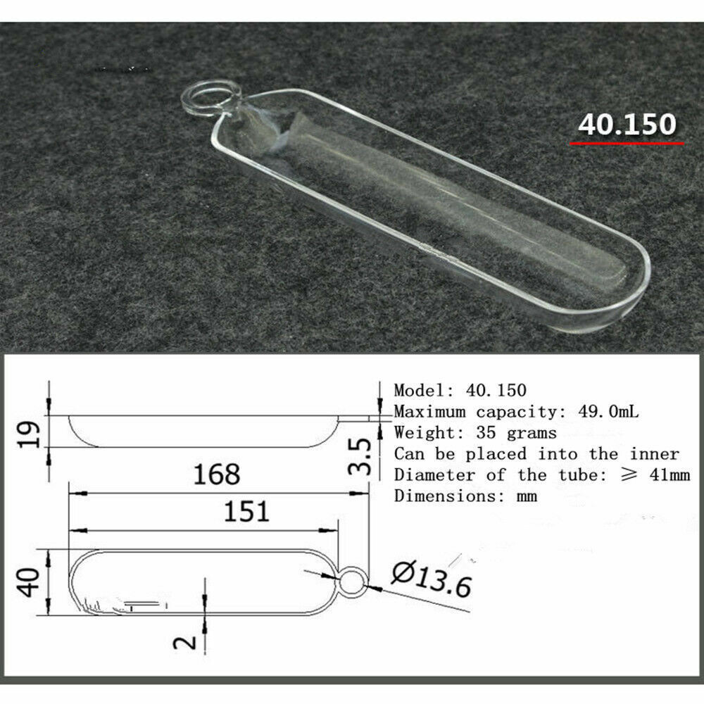 Clear Combustion Quartz Boat Crucible, Various sizes Selectable