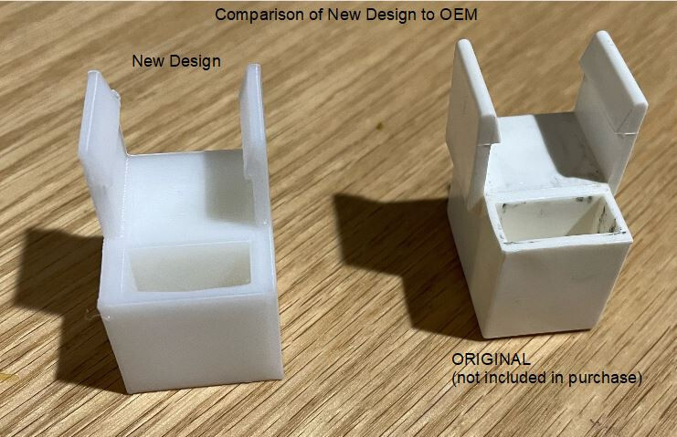 elfa caster wheel mount clip