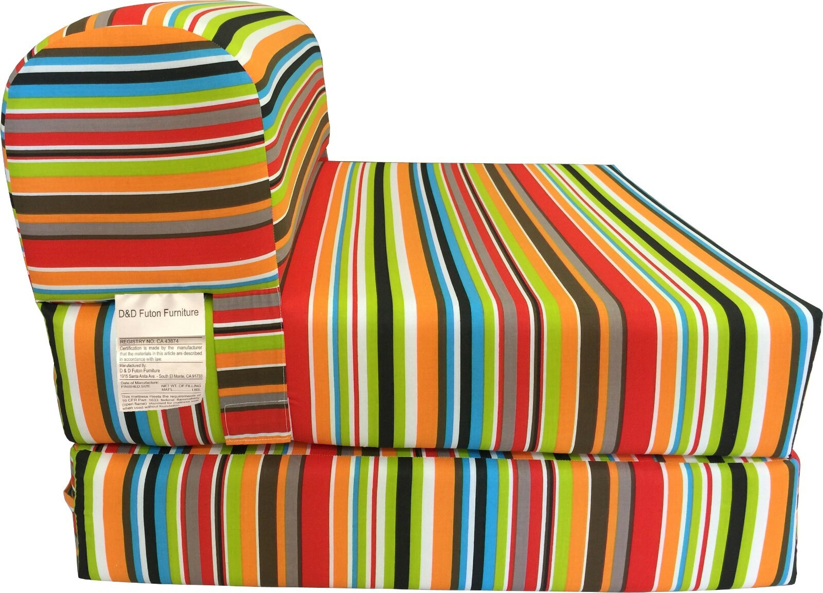 Twin Flip Chair Folding Foam Beds, Portable Sofa Bed, Couch 6x32x70, Multi Color