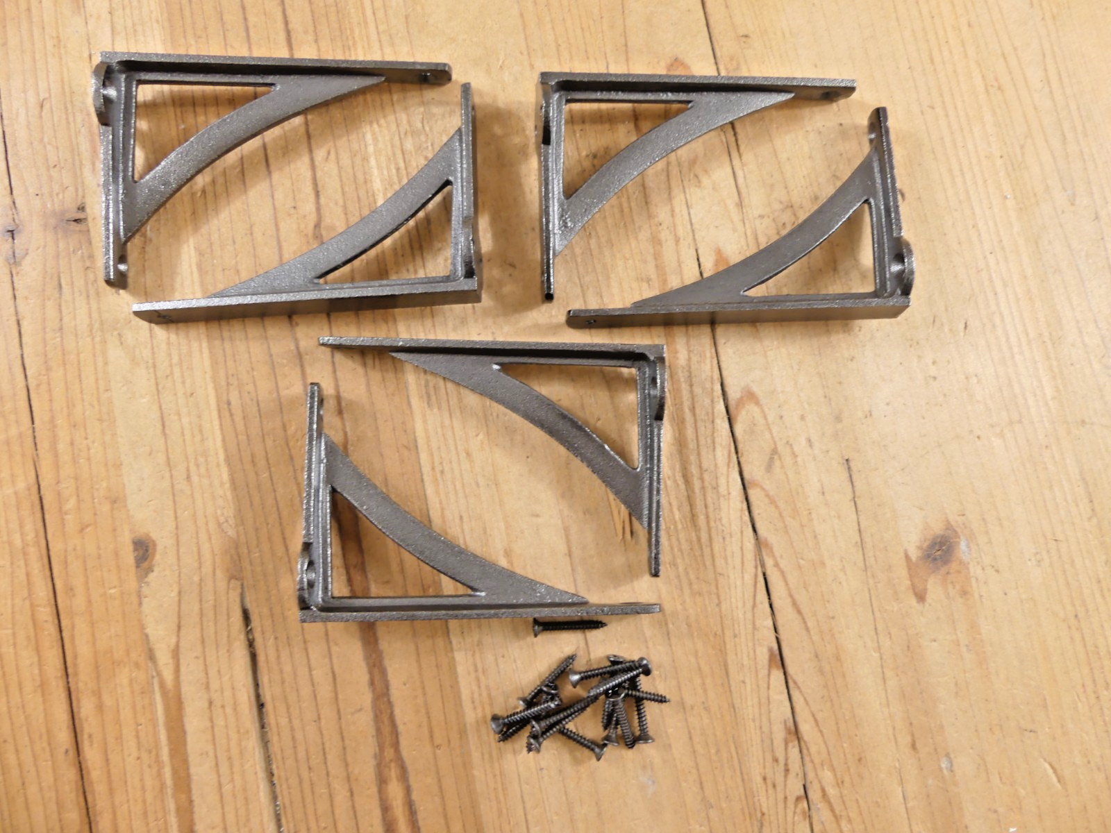 6 Cast Iron Anlge Brackets Braces Shelf Bracket Corbels Shelf Small 4 1/2″ X 3