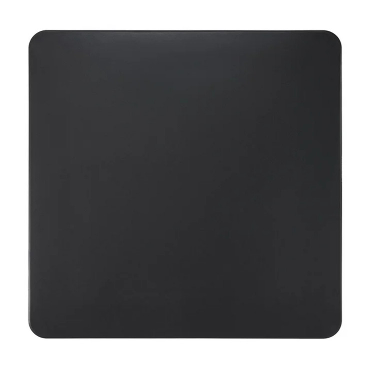 Mainstays 34inch Straight Top Folding Table, Card Table, Black