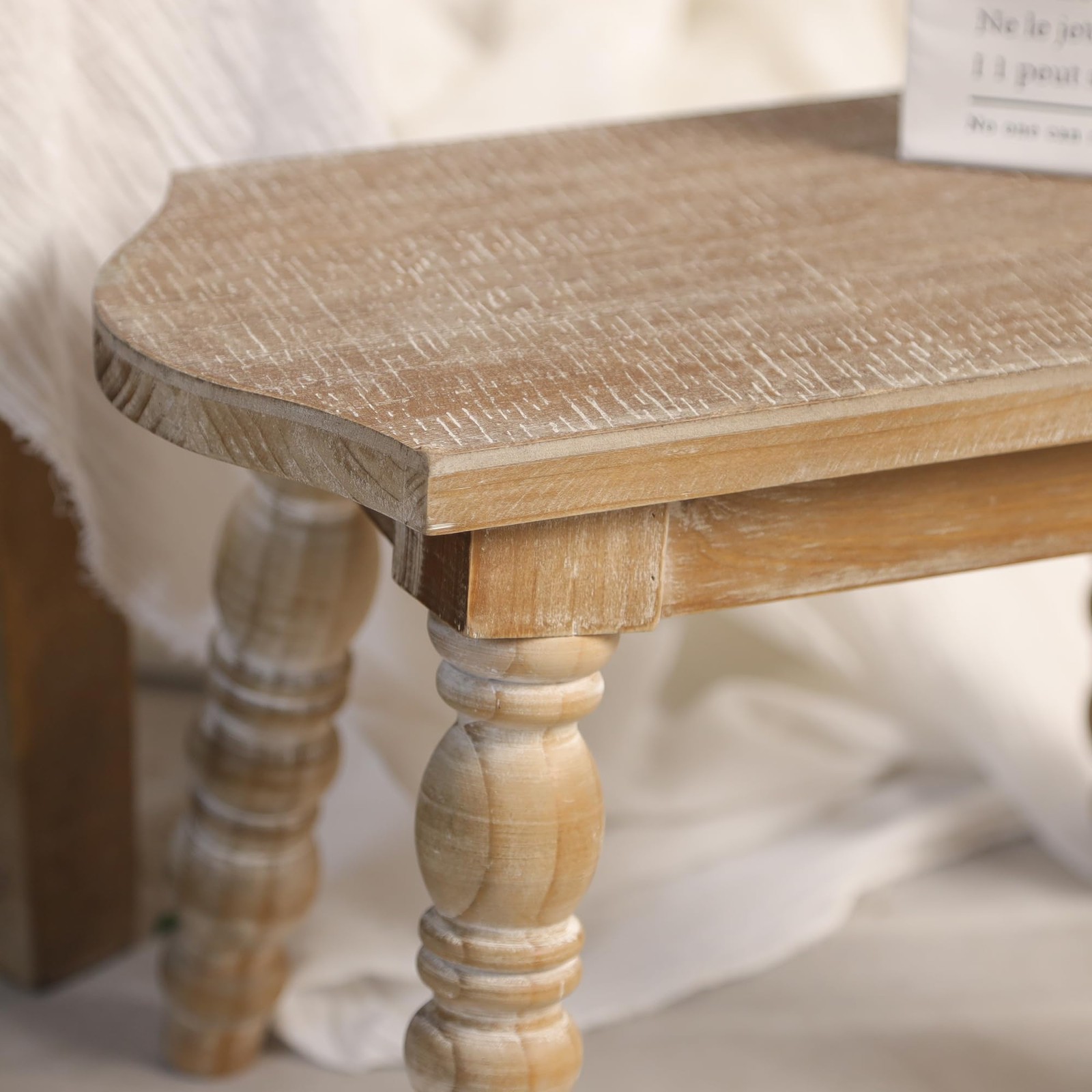 Wooden Bathroom Wood Foot Stool for Adults , Bedside Step Planter Stool for K…