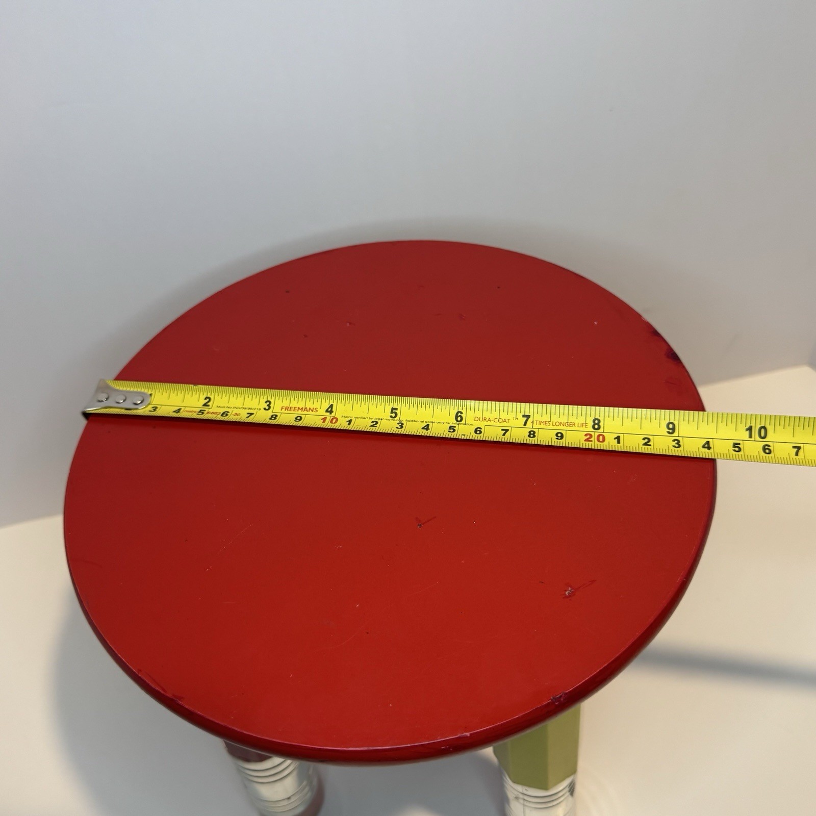 Vintage 1980s Pierre Sala Crayons Pencil Wood Multicolored Child’s Stool