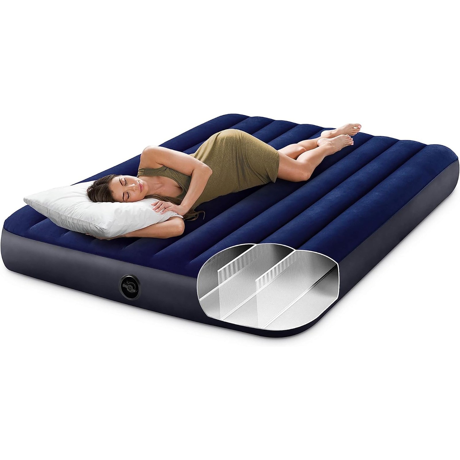 10″ Queen Standard Dura-Beam Airbed Mattress – Pump Not Included