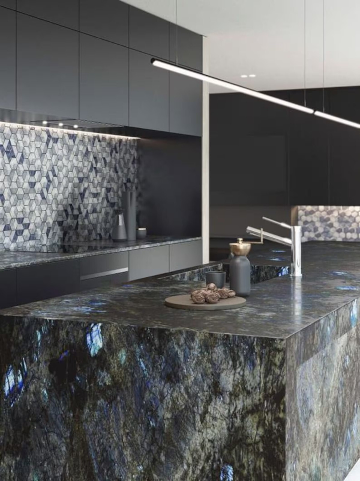 Labradorite Dining Table Top, Agate Table Top, Kitchen Counter top for Home Déco