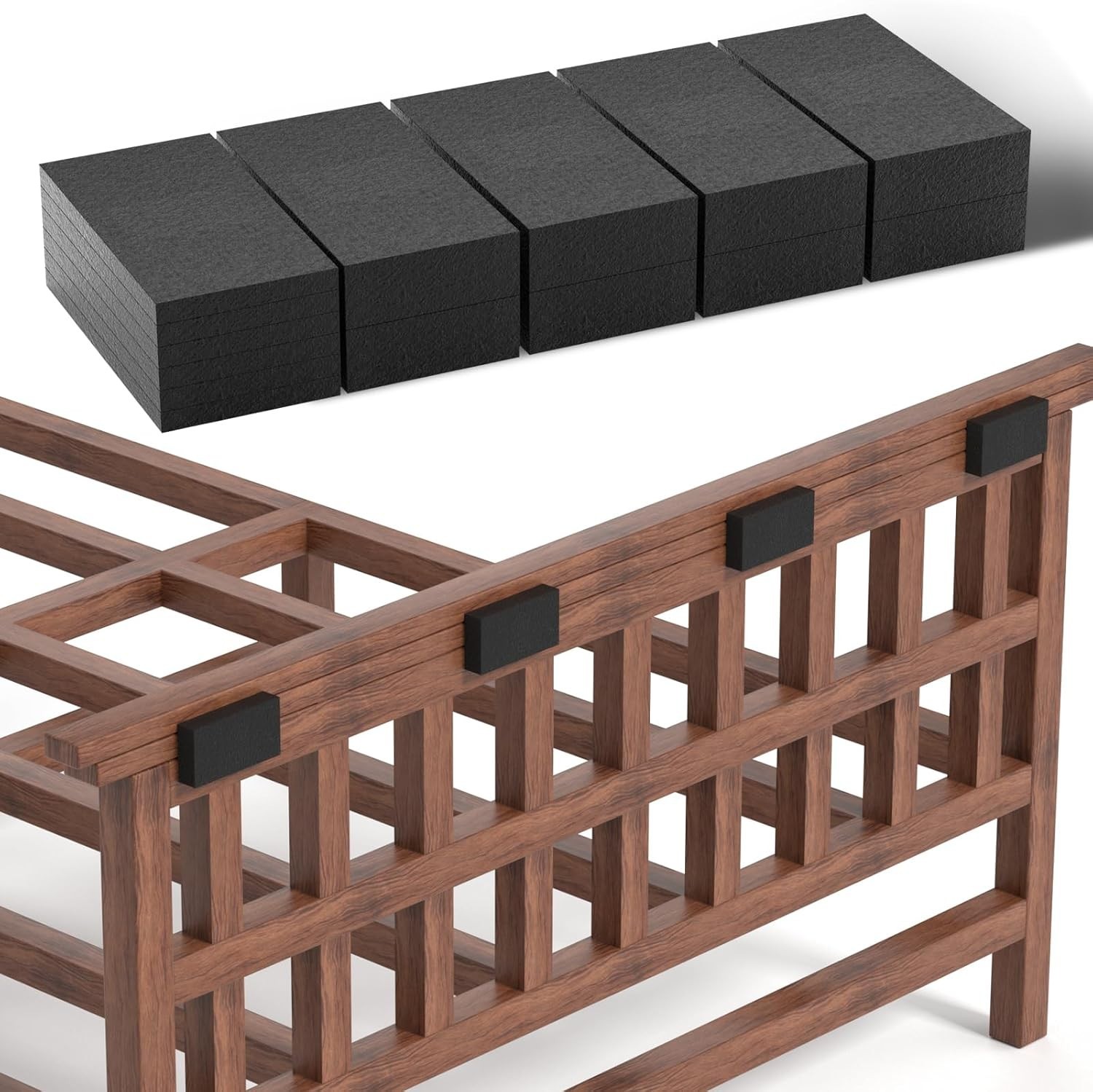 Customizable EVA Foam Furniture Pads – 25Pcs for Wall Protection & Stability