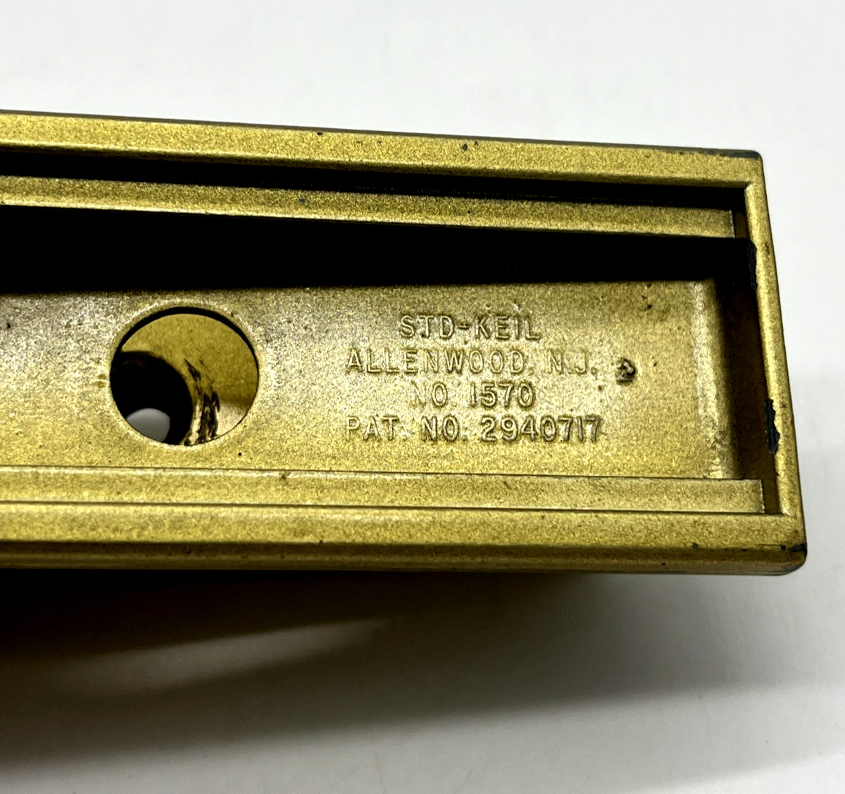 Pair of Vintage MCM STANDARD KEIL No. 1570 Brackets #1570 Brass Finish