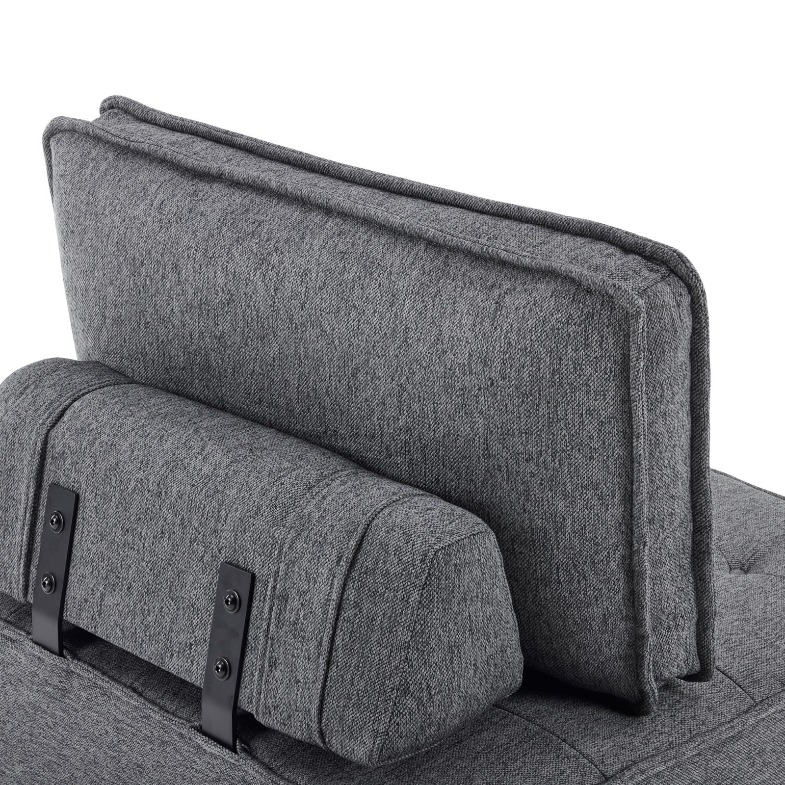 Dark Gray Linen Modular Sofa Sectional, 31.89″ x 31.89″ x 15.35″