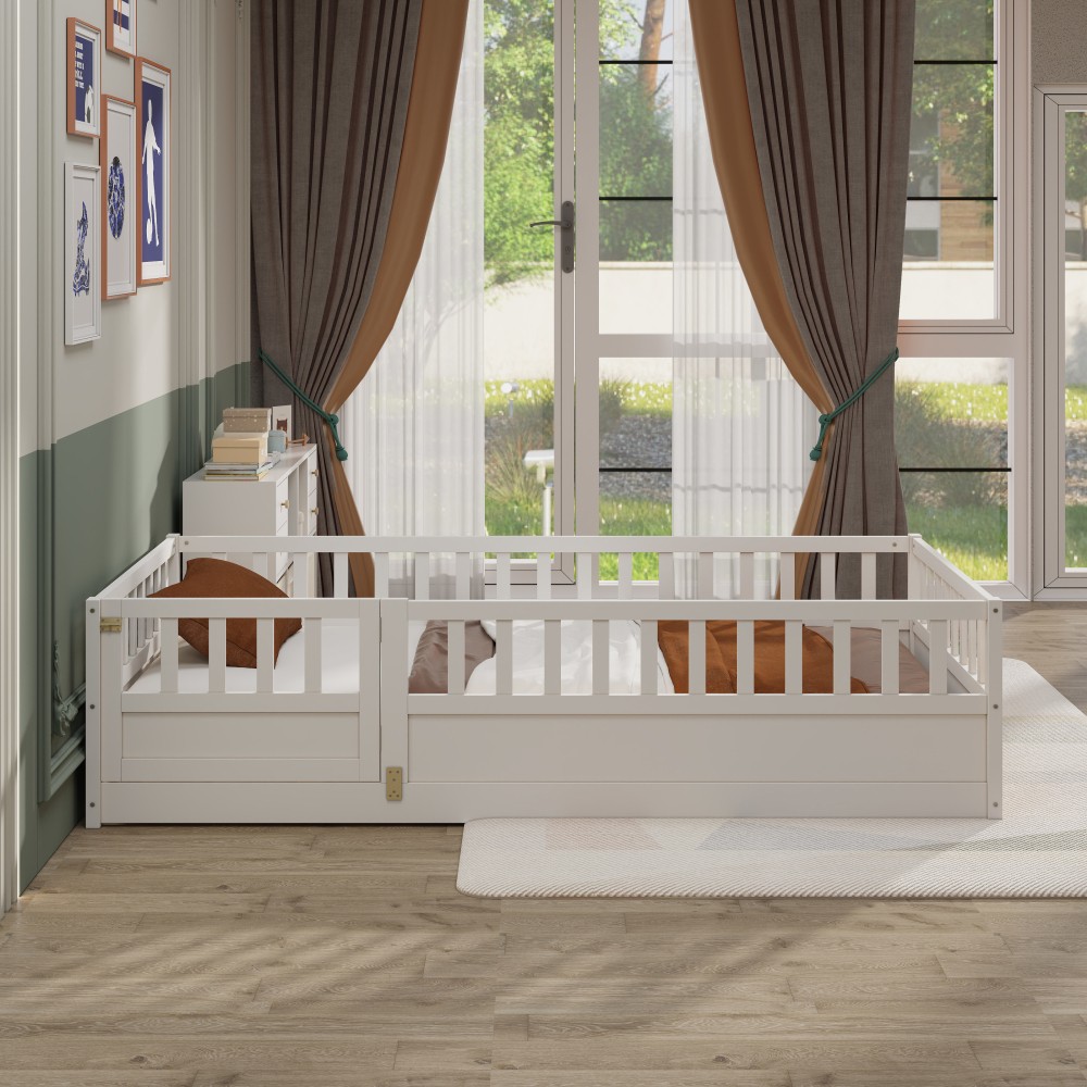 Floor Bed W Super High Security Barrier Door Children’s Floor Bed Frame