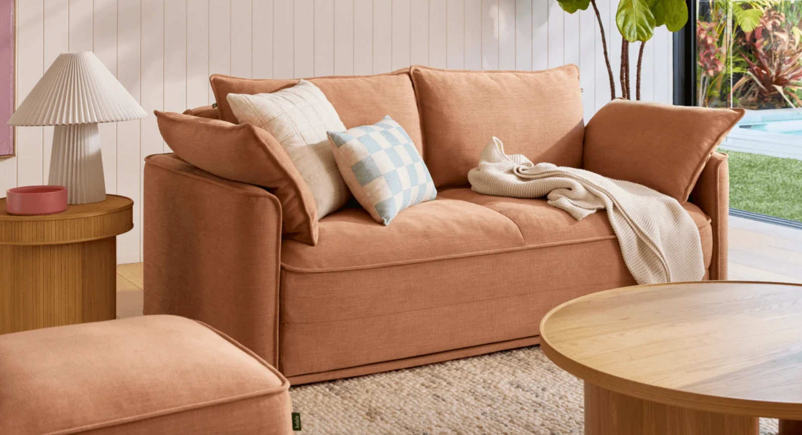 New in Box Koala 4th Gen Couch Cover in Orange for Sofa Full Sydney Australia