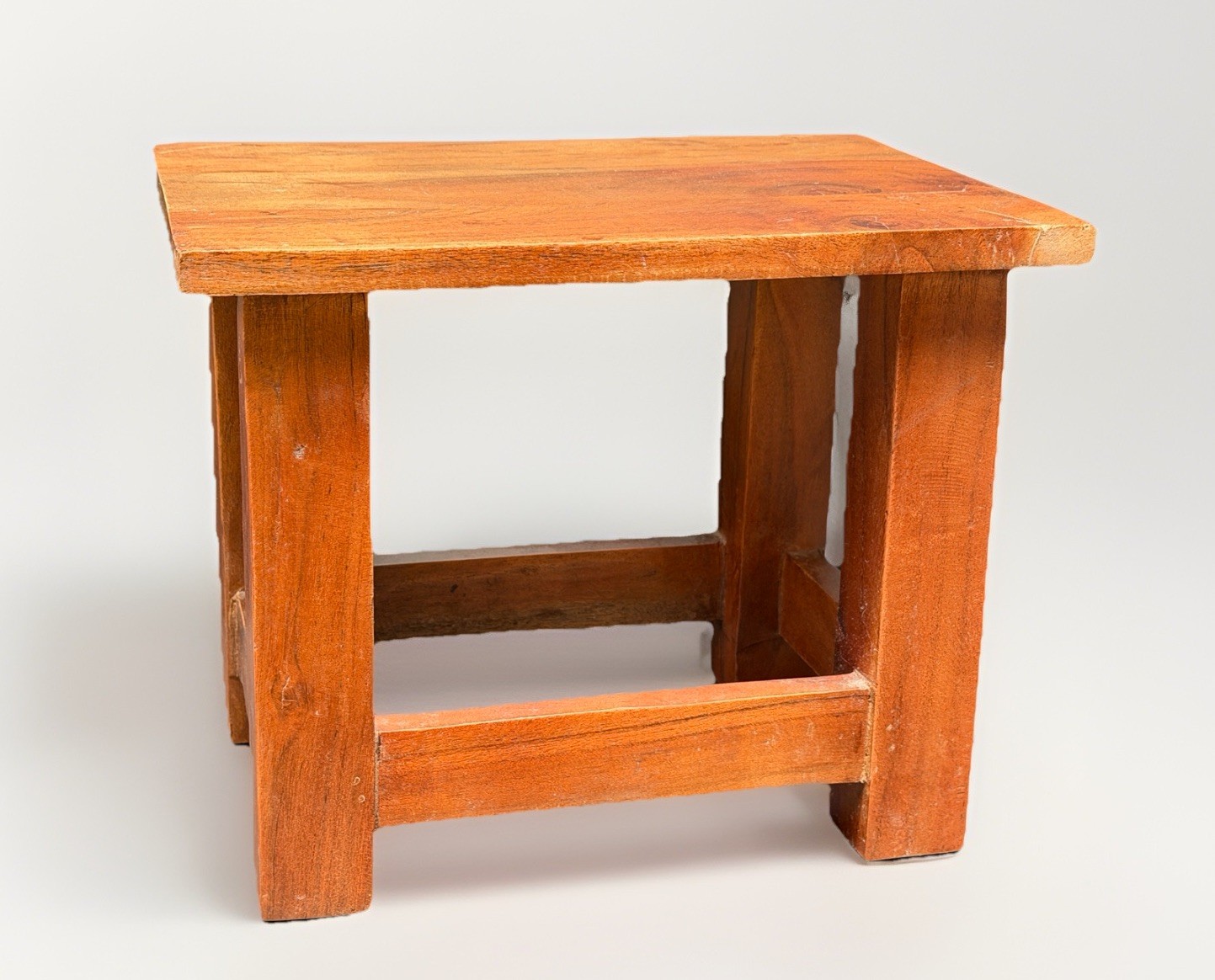 Small Teak Wood Stool 12” X10” Imported India