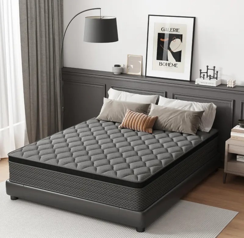 12” 14” Memory Foam&Spring Hybrid Bed Mattres King Queen Full Twin In a Box US