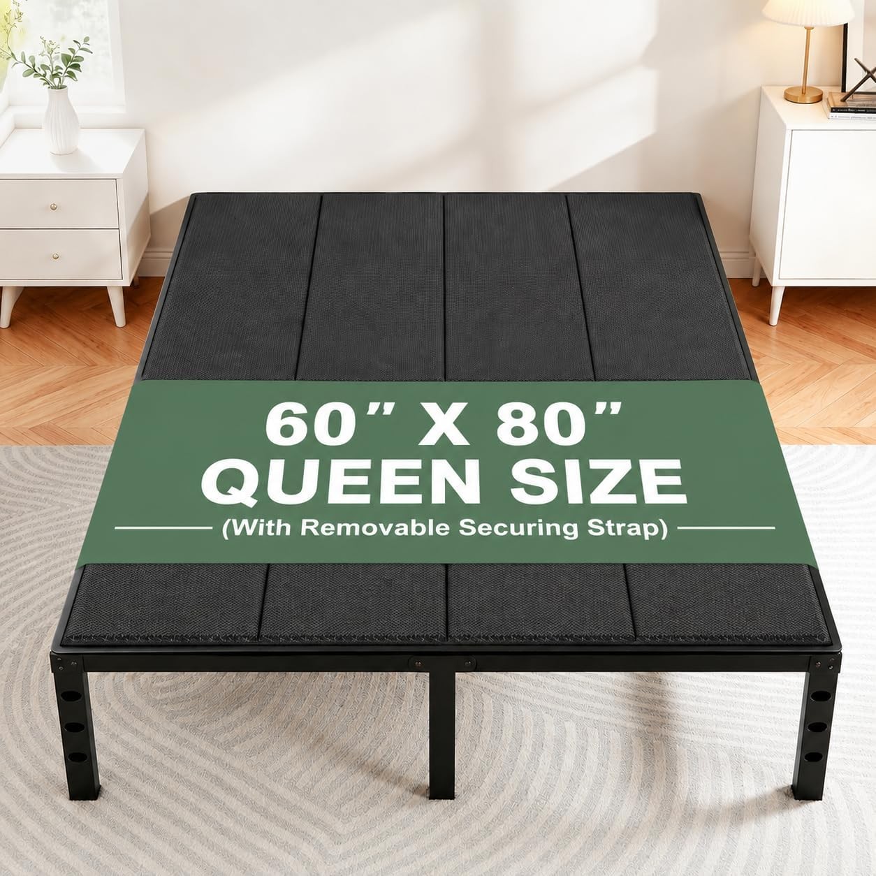Bunkie Board Queen (60×80) 10mm H-Strength Rib Bed Boards for Under Mattress,
