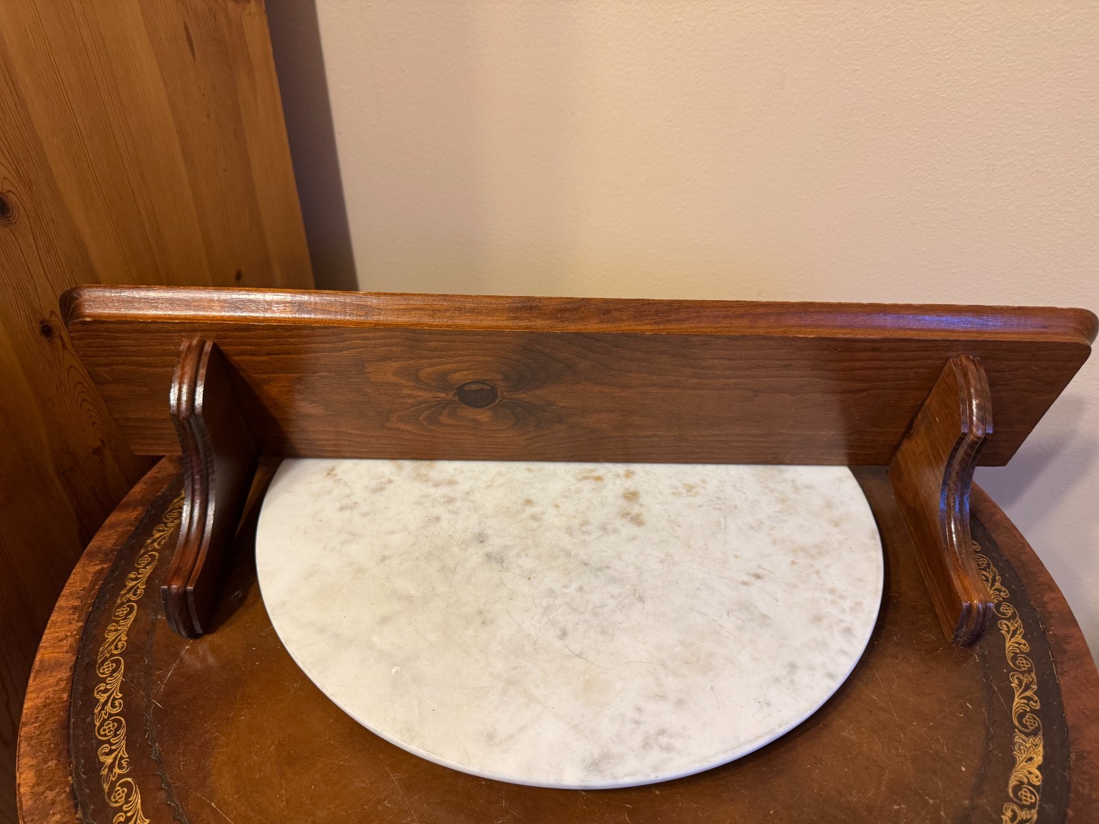 Wooden Wood Wall Shelf 23/5″ L x 5″ W x 5.5″ H Farmhouse Country