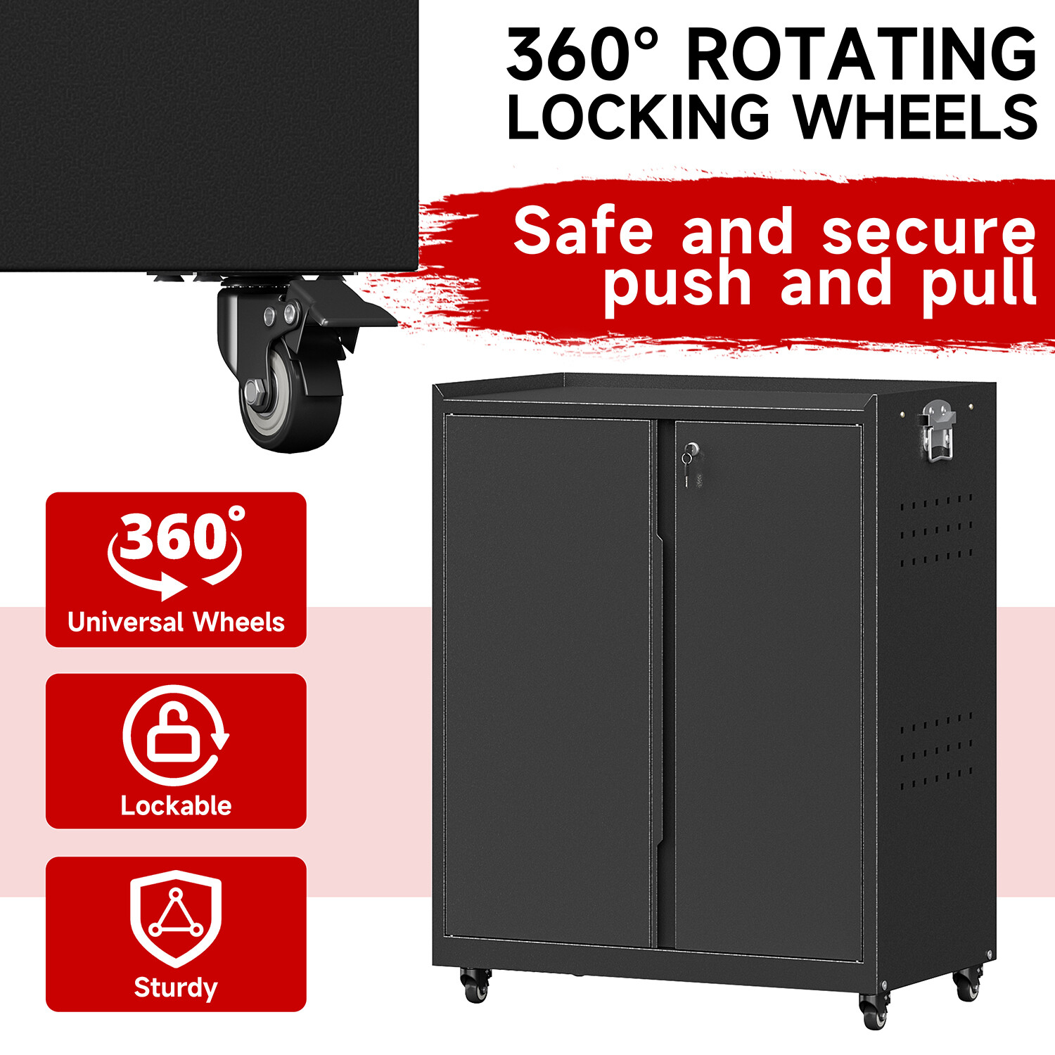 Rolling Tool Chest Storage System Metal Workshop Set Garage Tool Storage Cabinet