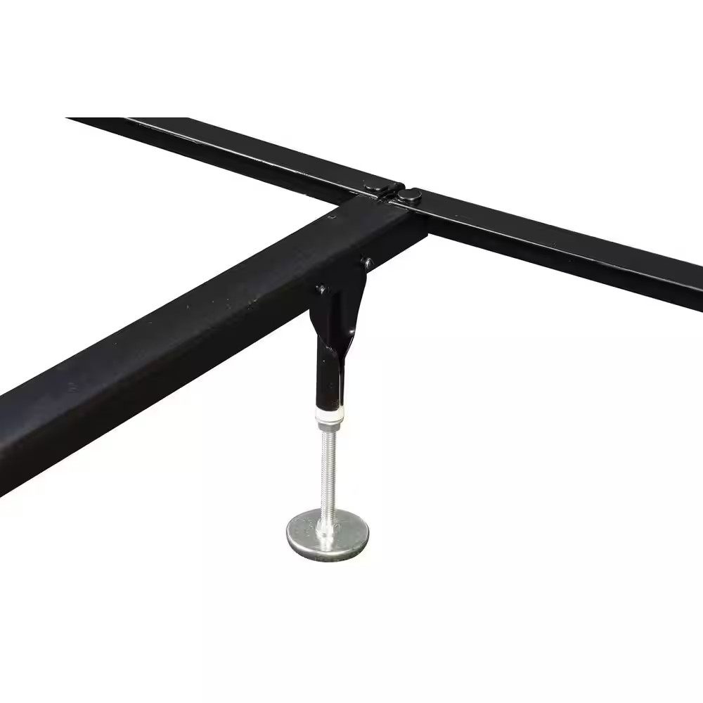 Black Adjustable Bedframe Headboard Footboard Bolt on Bed Rails Free Shipping Ne