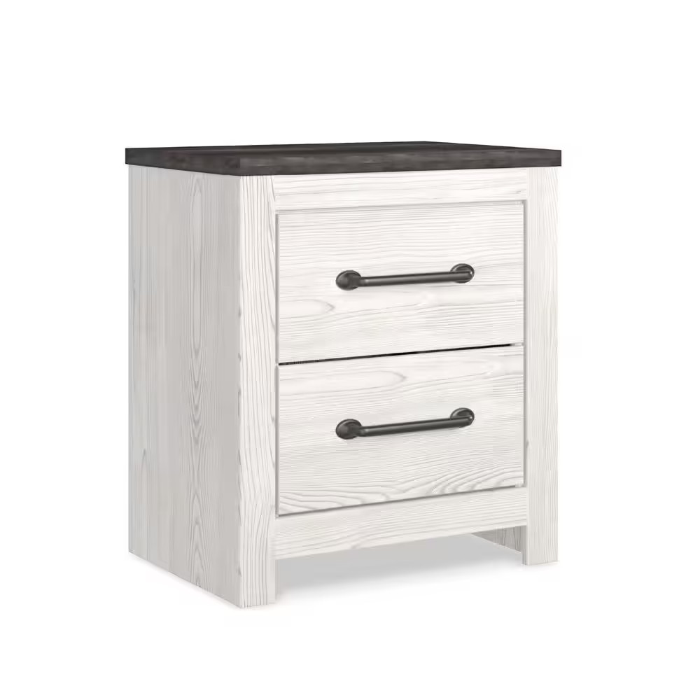 Gerridan White/Gray 2 Drawer 21.69 In. W Nightstands