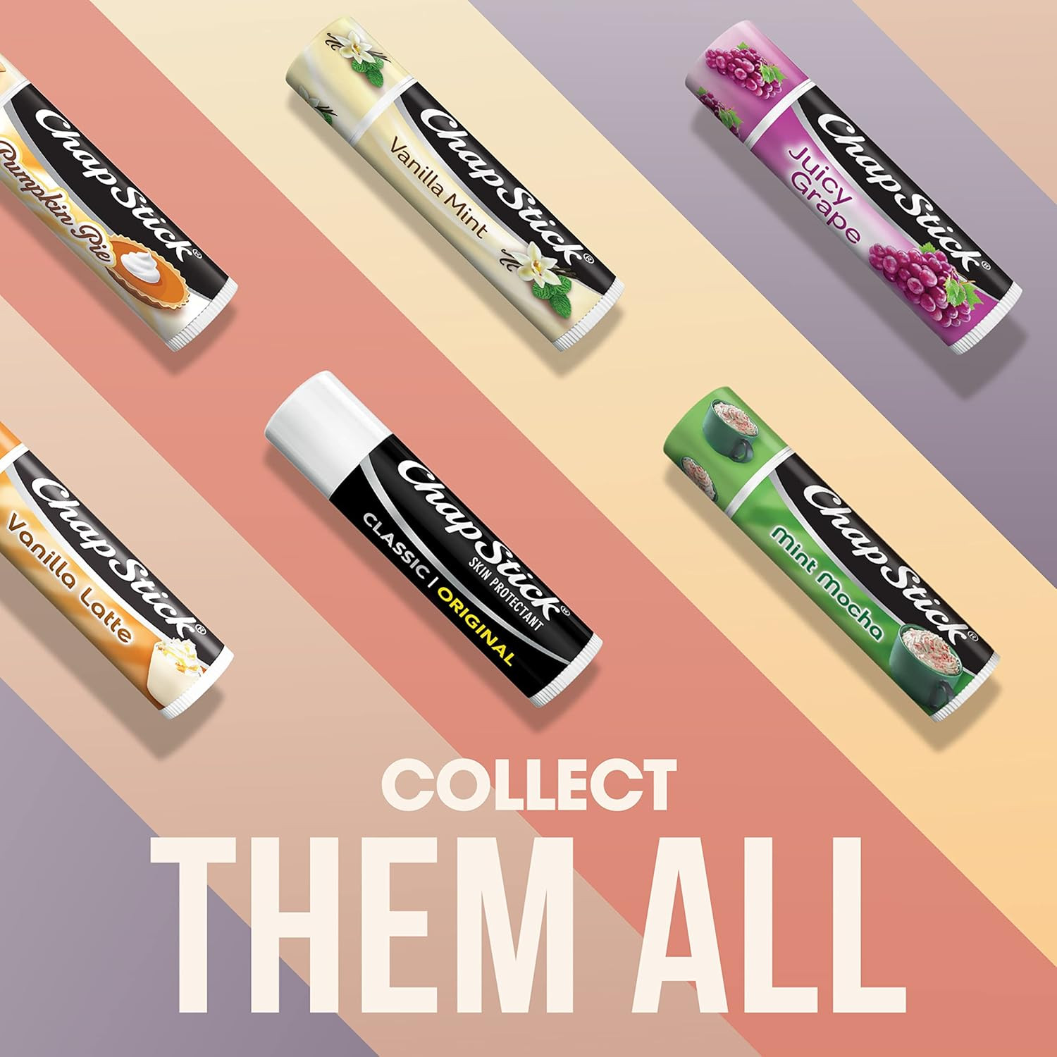 Chapstick Classic Original Lip Balm Tubes, Lip Care – 0.15 Oz (Pack of 12)