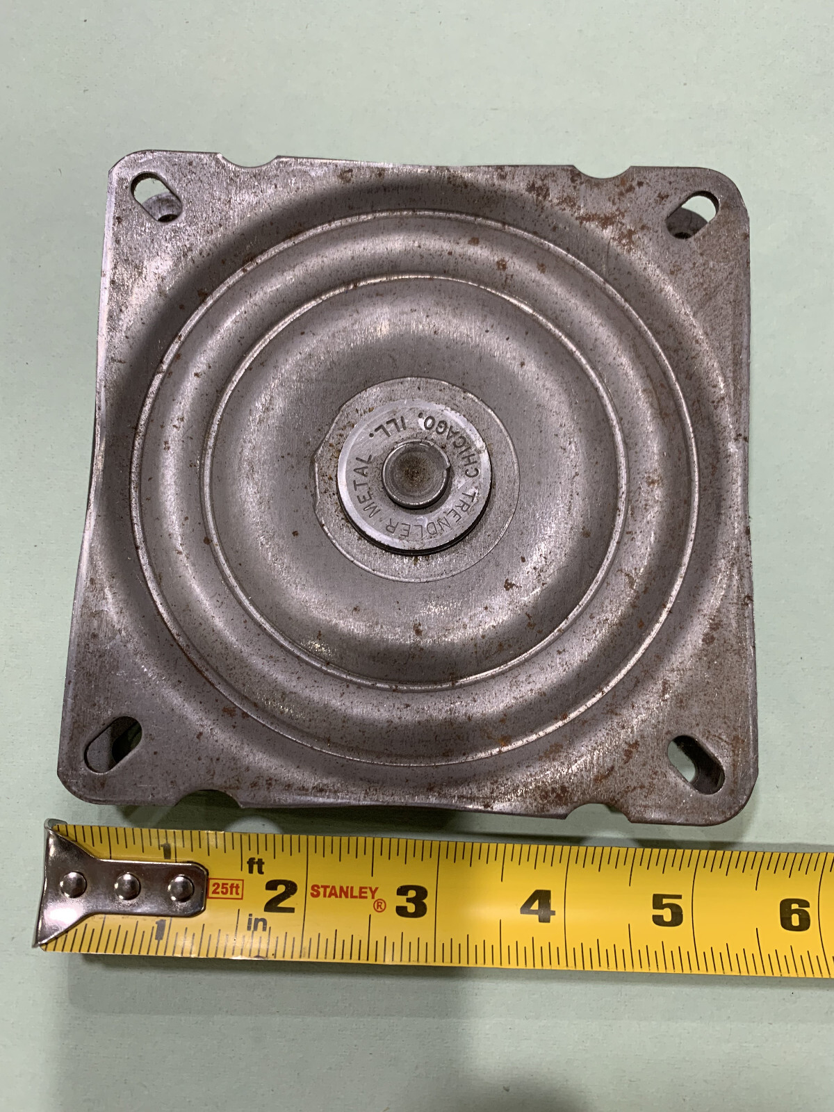 1 pc- 5.250 inch -360 degree swivel ball bearing plate heavy duty