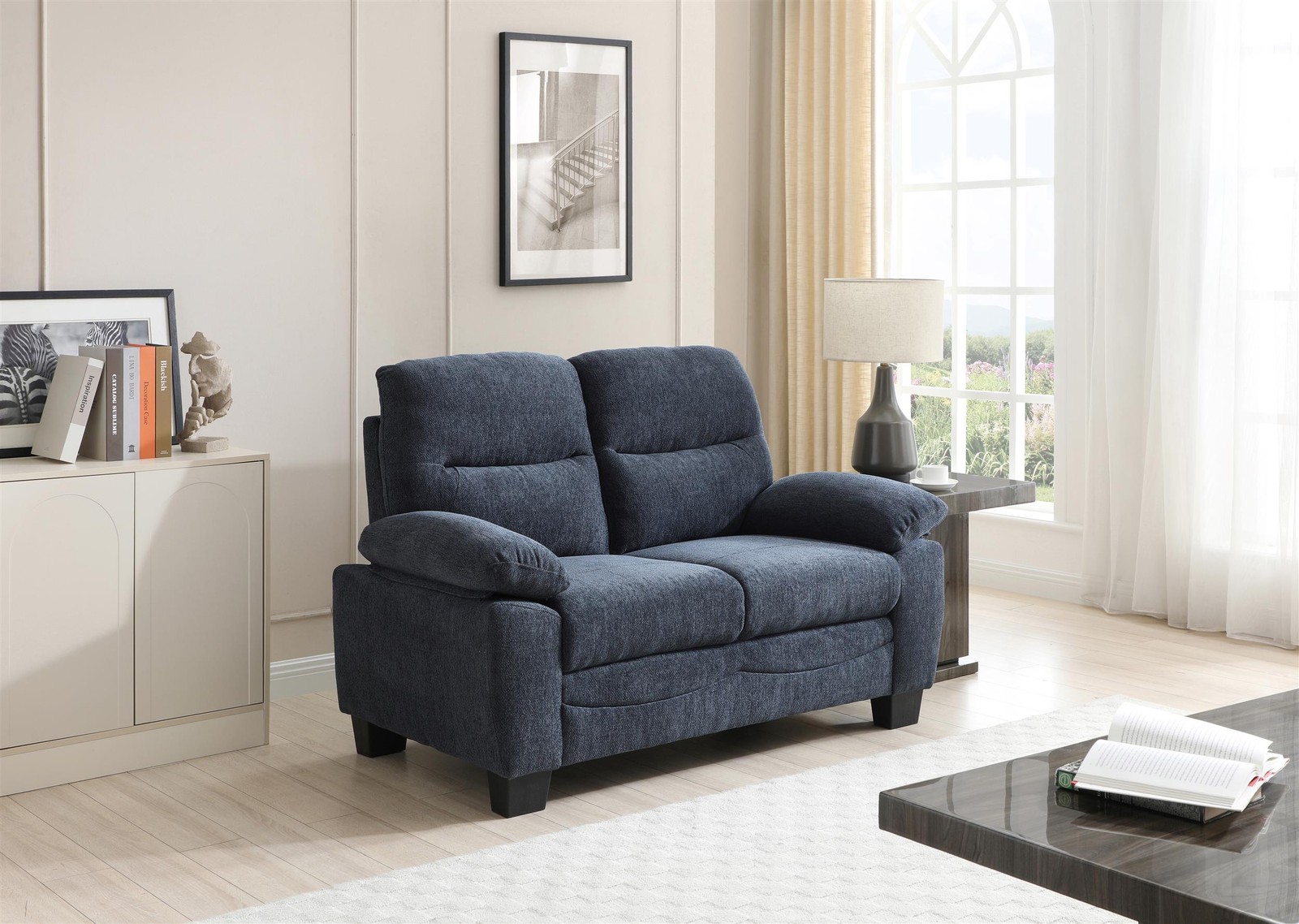 Glory Furniture Summerton G00360A-L Loveseat Blue