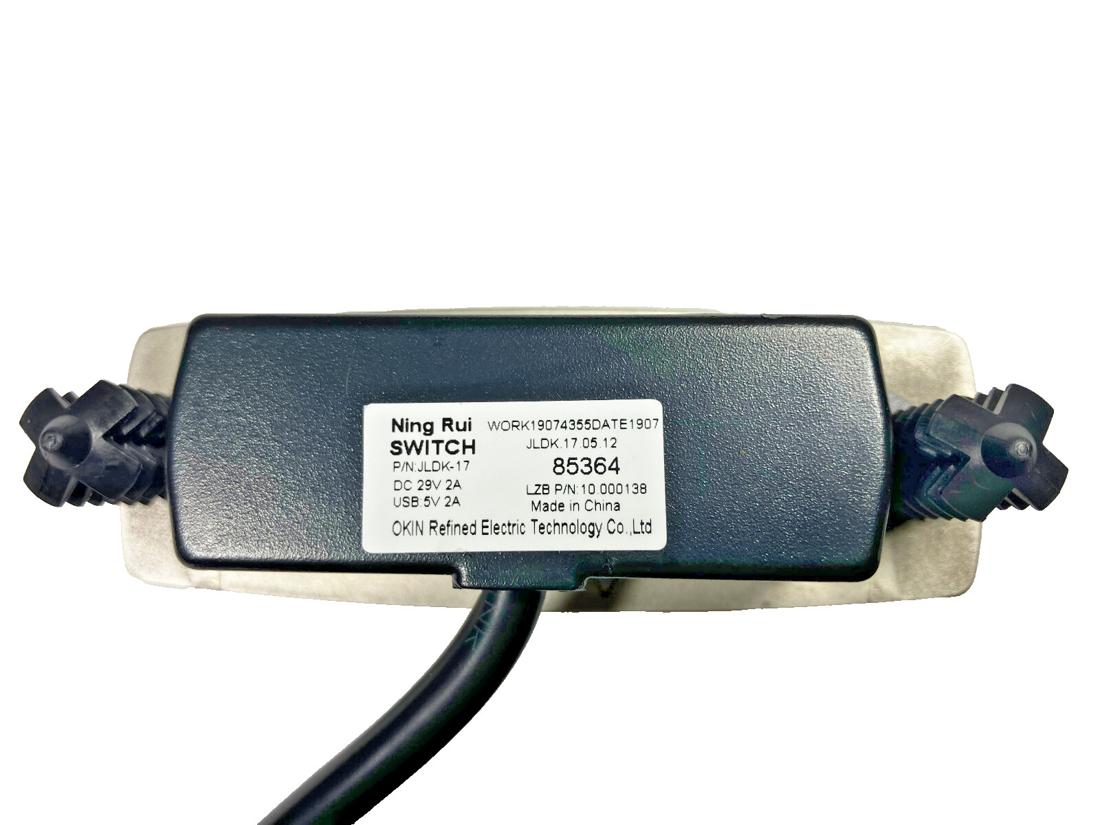 Lazboy Okin Lazy Recliner 2 Buttons Switch W/USB Port LZB 10.000281.0001 Lazyboy