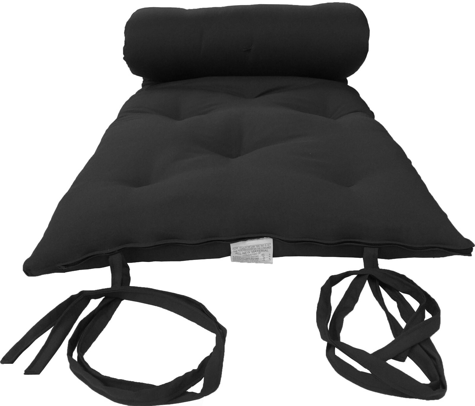 Queen Japanese Floor Futon Mattresses, Sleeper Bedding Mats 3x60x80, Black