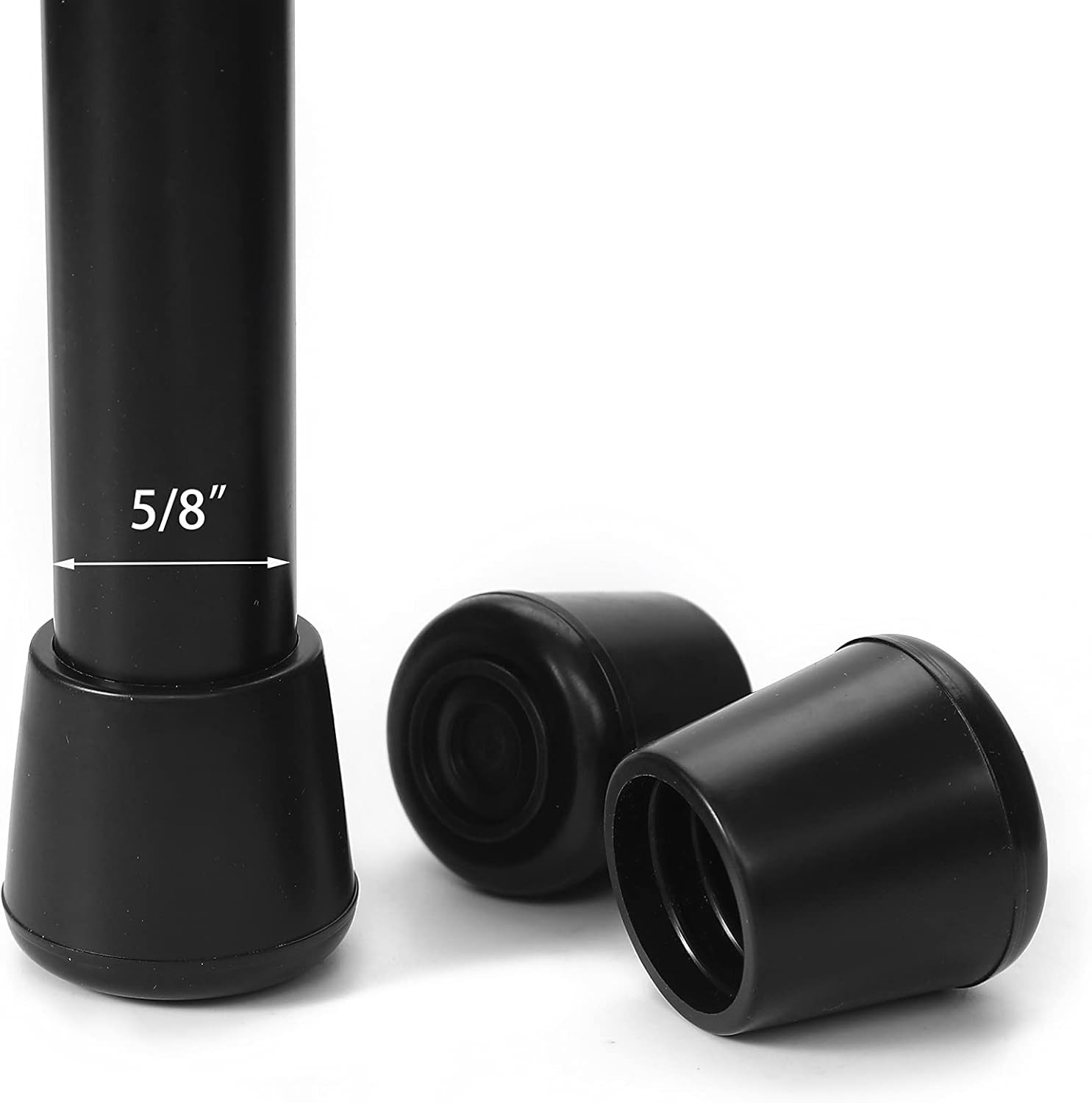 FURNIGEAR Chair Leg Tips Caps Non-Slip Rubber Leg Tips 5/8″ Inner Diameter Chair