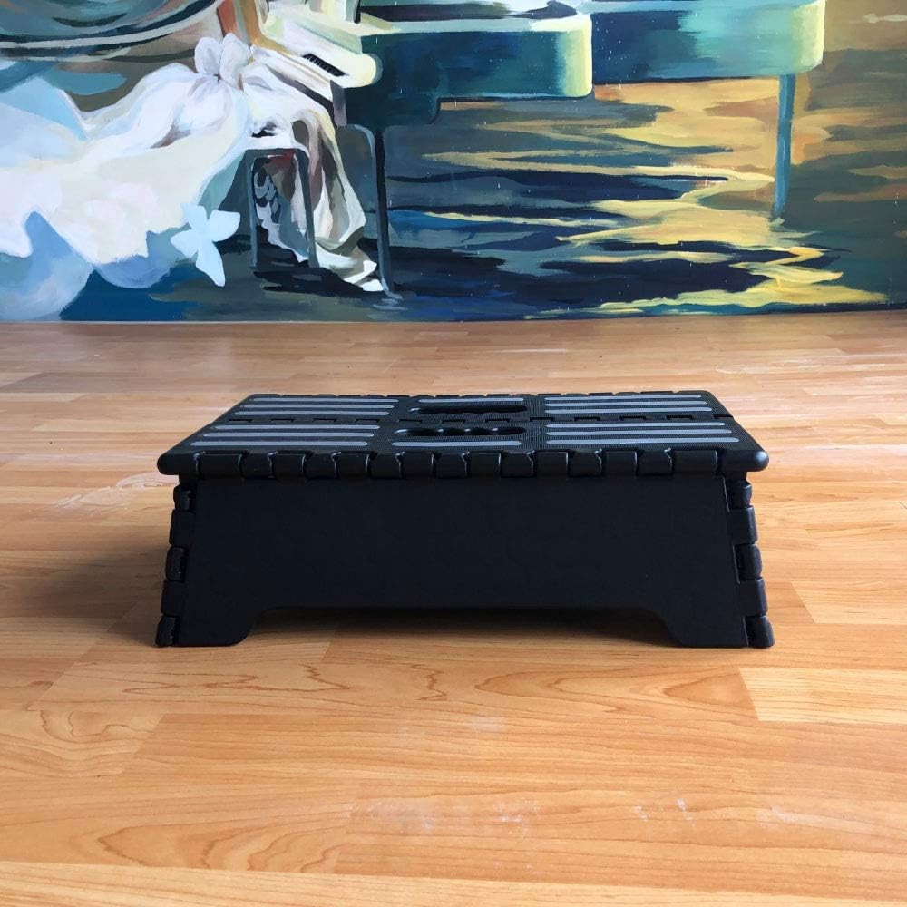 5 Inch Portable Folding Step Stool – Safe & Stable Foldable Stepping Stool for C