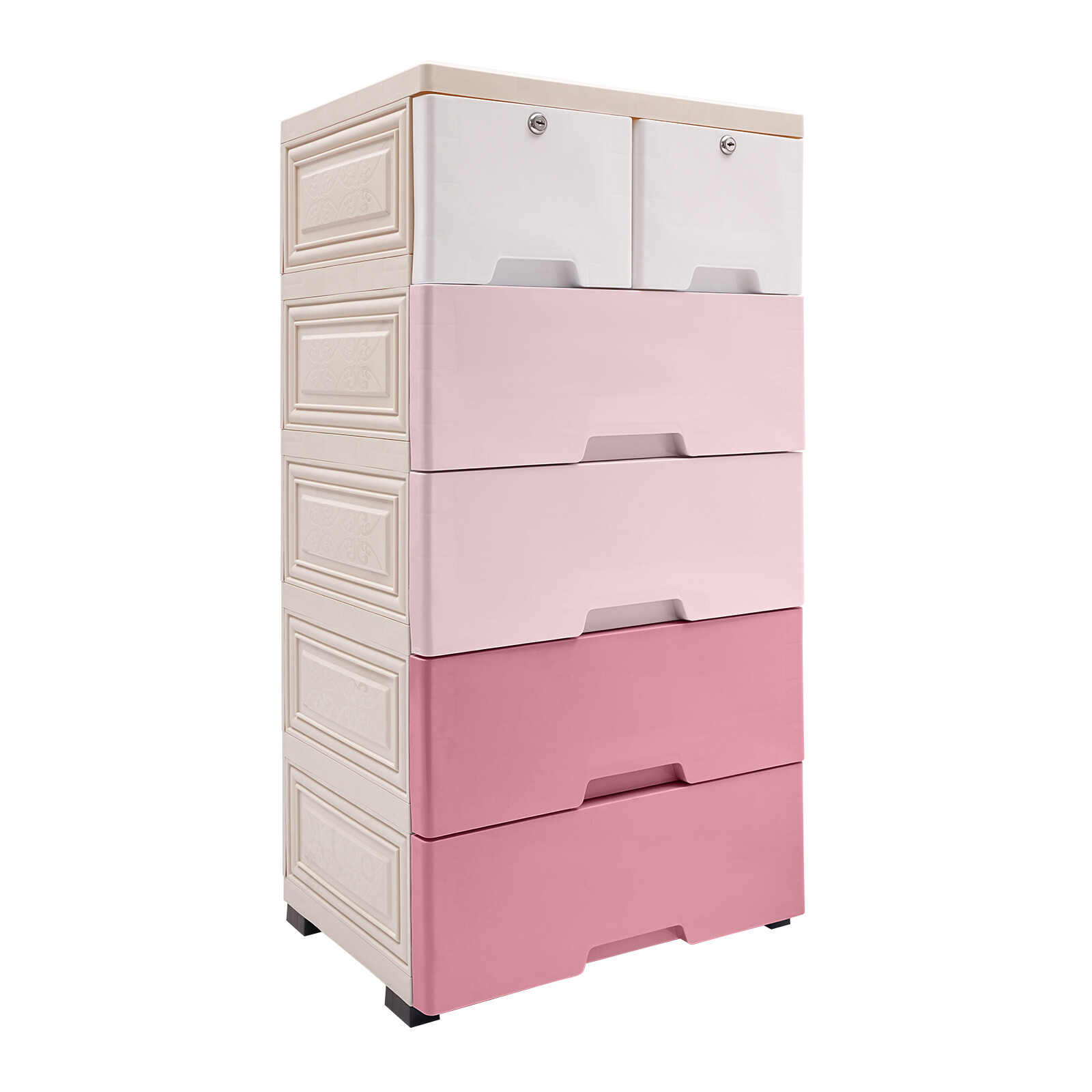 Plastic Drawers Dresser Storage Cabinet Dresser Organizer with Drawers US~