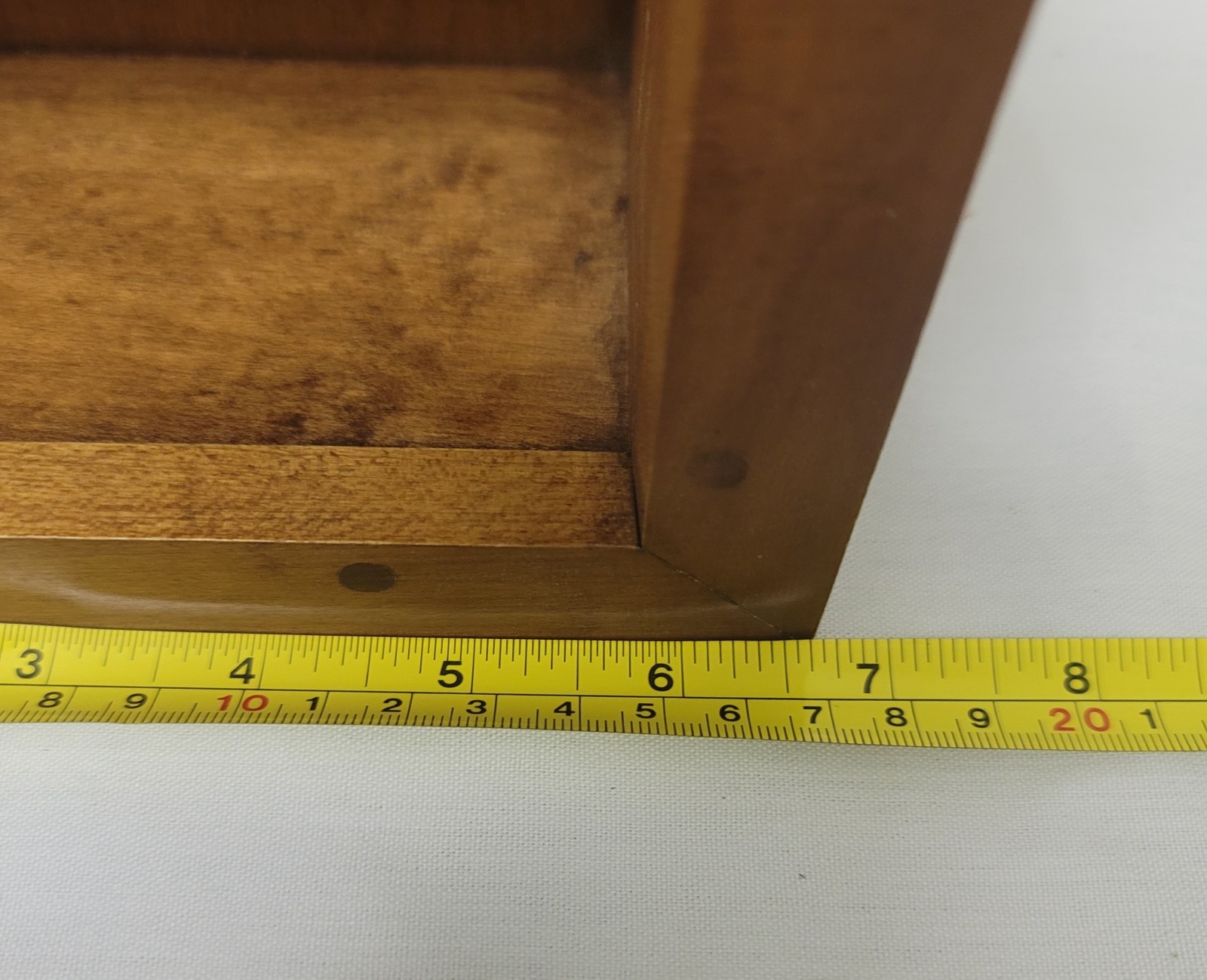 Vintage 28.5″ TELL CITY MCM Wood Wall Shelf Planter Lions 3116 Andover #48