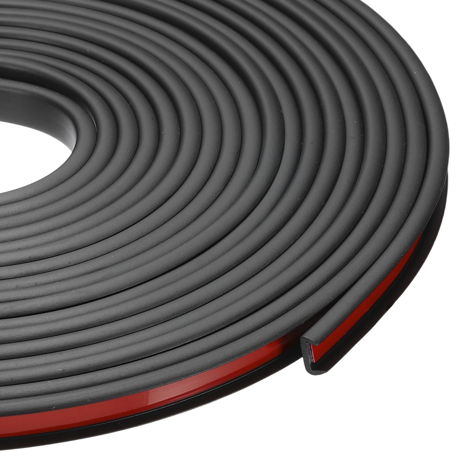 24.9 ft U-Shape Edge Banding, Adhesive Trim Protector Fit 3/8″ Edge, Black