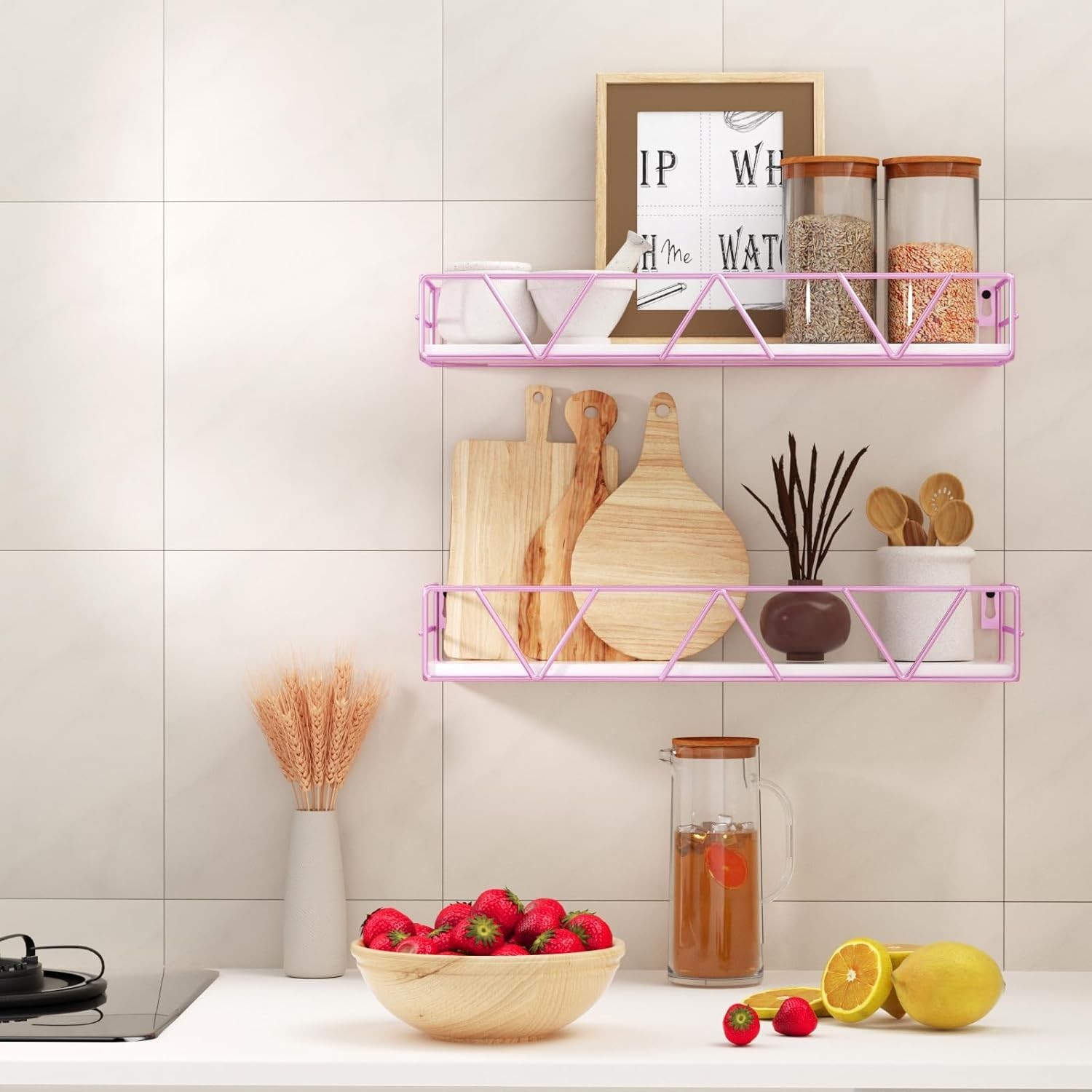 Space-Saving Modern Floating Shelves Set of 3 – Ideal for Bedroom & Living Room