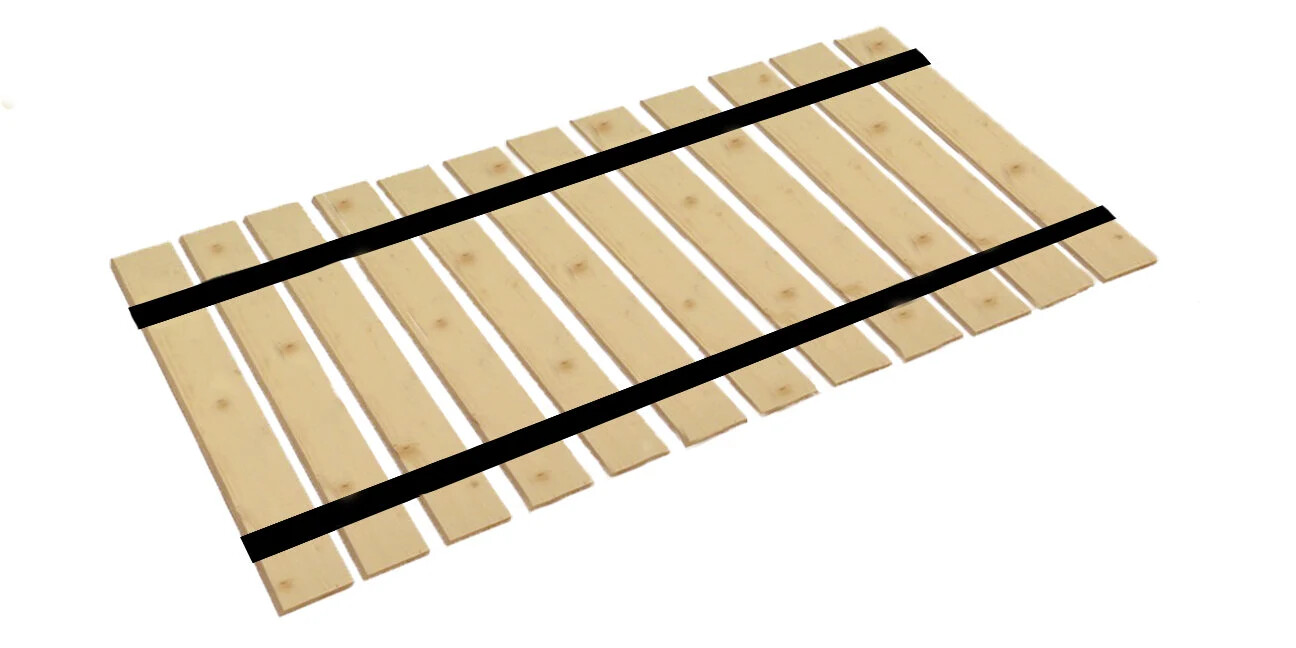 Queen Size Bed Slats 2.5″ Closely Spaced Boards-Meets Warranties & Back Support
