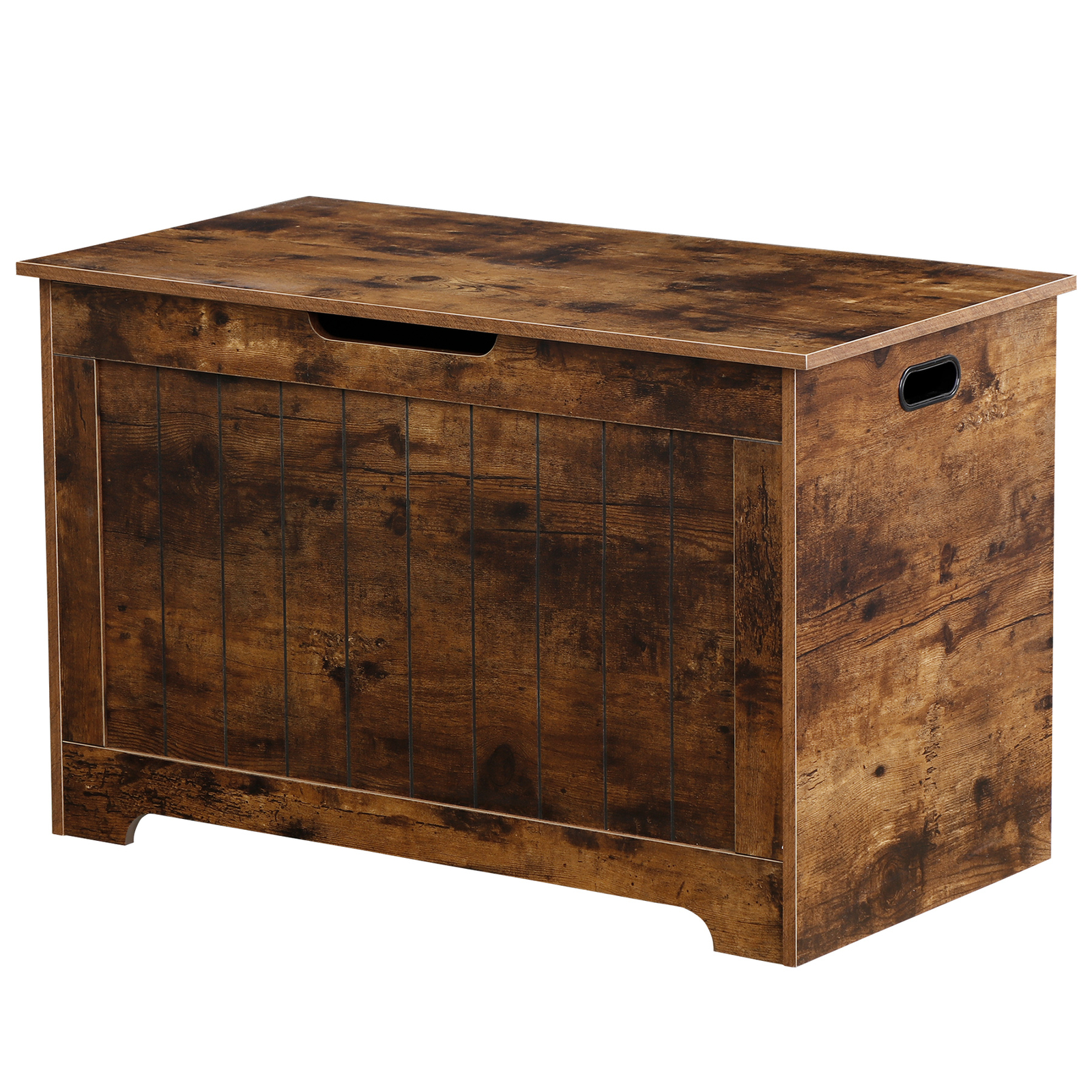 Wooden Chest Storage Large Toys Box Blanket Books Shoes for Bedroom Rustic Brown