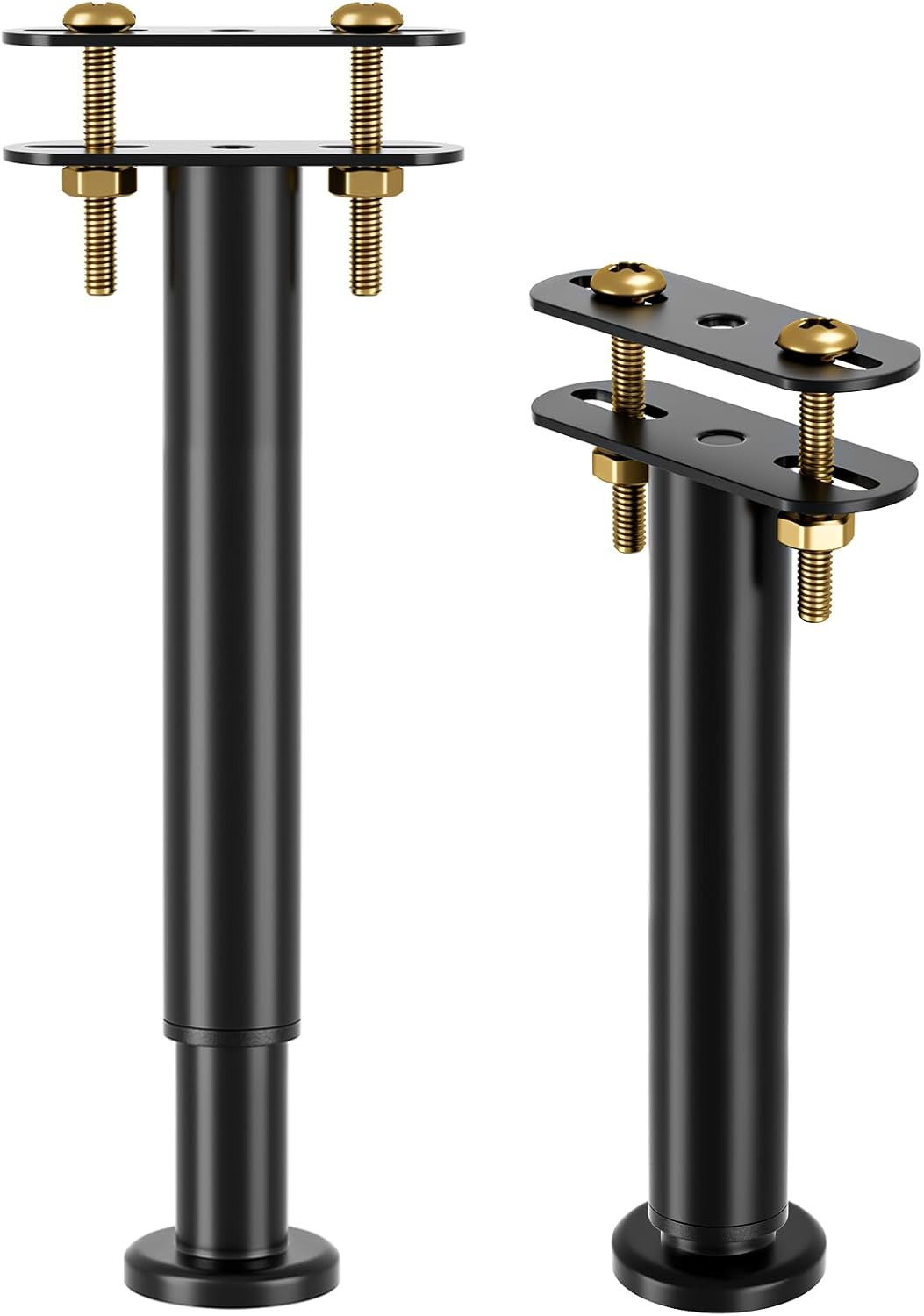 2Pcs Adjustable Height Bed Support Legs 10-17 inch, Extra Durable Steel Bed Fram