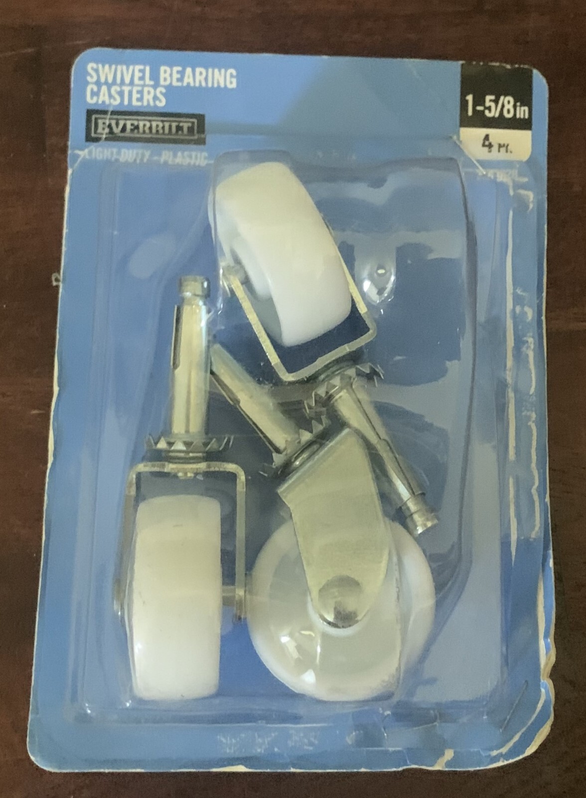 Everbilt Light Duty Swivel Bearing Casters – White – Set of 3 out of 4pk,745928