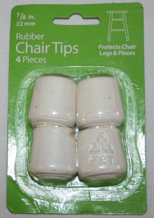 Waxman Soft Touch Rubber Chair Tips #4415 for Legs 7/8″ dia. Lot of 2 4 Packs