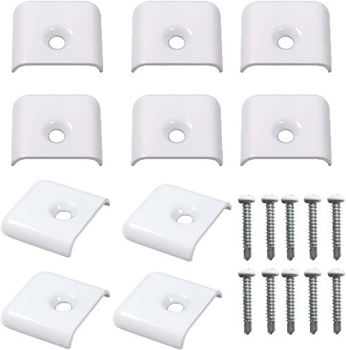 Trim End Caps Vinyl Trim Strips Flat End Cap for Camper Trailer 1″ Trim Molding